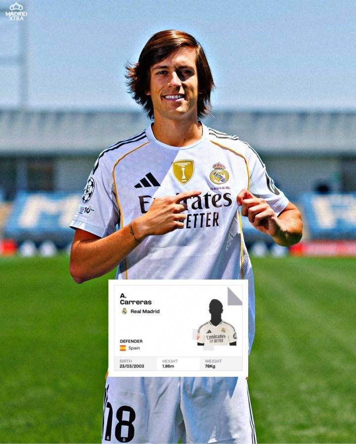 西甲官网显示，皇马新援阿尔瓦罗-费尔南德斯已经完成注册